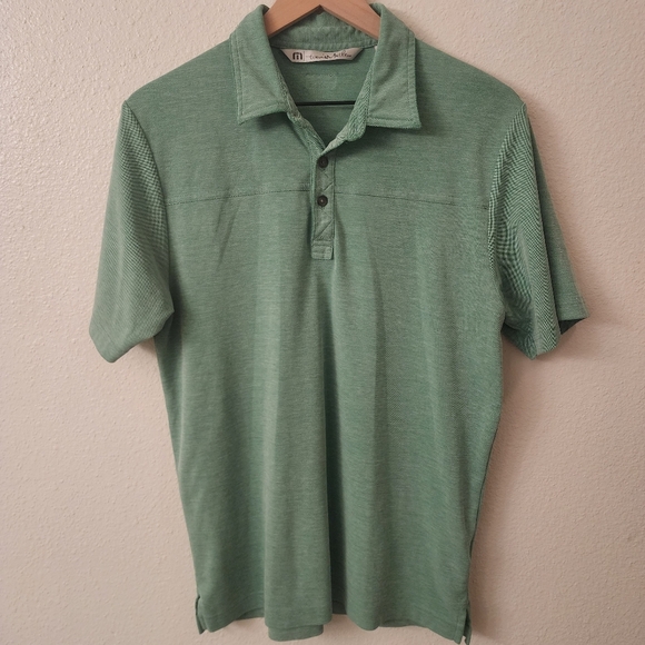 Travis Mathew Mint Green Golf Polo Shirt Mens Sz Medium - Picture 1 of 6
